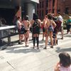 NSFW: Topless Ladies Enjoy Pulp Fiction On The High Line